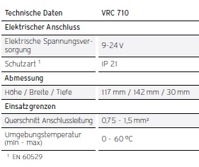 Vaillant sensoDIRECT VRC 710