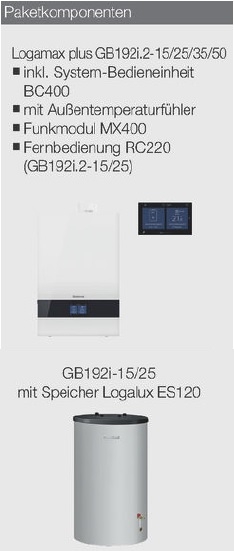 Buderus-Heizungspaket Logaplus W50 Buderus-Heizungspaket Logaplus W50