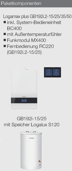 Buderus-Heizungspaket Logaplus W50