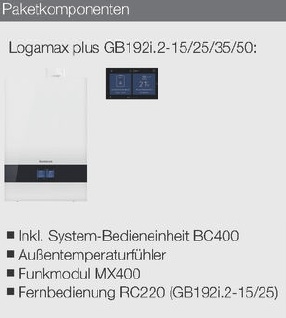Buderus-Heizungspaket Logaplus W50 S