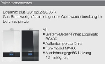 Buderus-Heizungspaket Logaplus W43