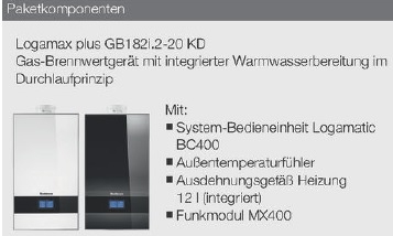 Buderus-Heizungspaket Logaplus W47/BC400