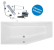 Badewanne Modell Lupor Kato B links