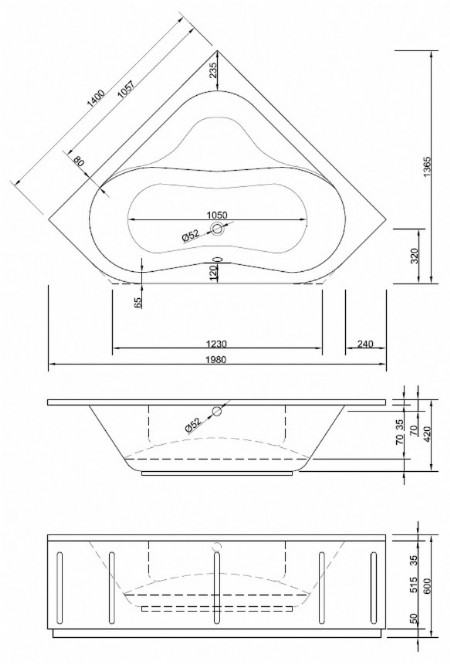 Badewanne Modell Euroline