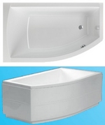 Badewanne Modell Flo links Badewanne Modell Flo links