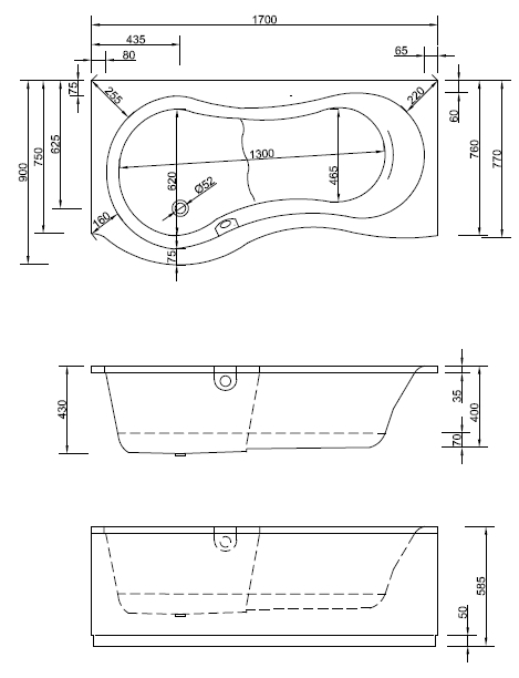 Badewanne Modell Flore Badewanne Modell Flore