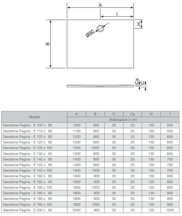 Duschwanne Geostone Pagina E Duschwanne Geostone Pagina E