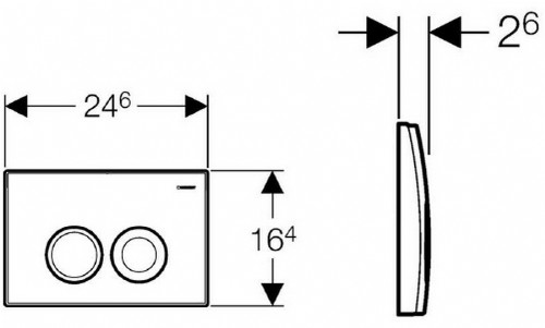 Betätigungsplatte DELTA21
