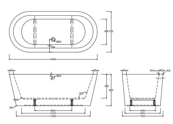 Badewanne Modell Separado