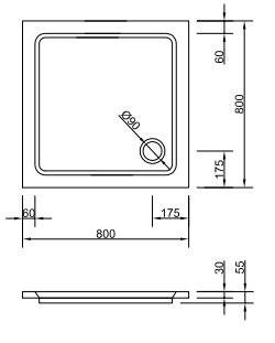 Duschwanne Tia Plus E Duschwanne Tia Plus E