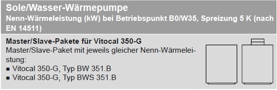 VIESSMANN Sole/Wasser-W�rmepumpe Vitocal 350-G Master/Slave-Paket
