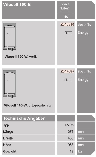 Vitocell 100-E Vitocell 100-E